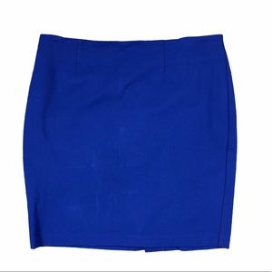 Dalia royal blue modern fit mini skirt